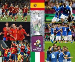 пазл Испания против Италии. Финал Евро 2012
